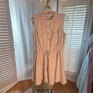 Nine West Tan Sleeveless Dress